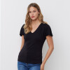 Remera Detalle Metal NEGRO