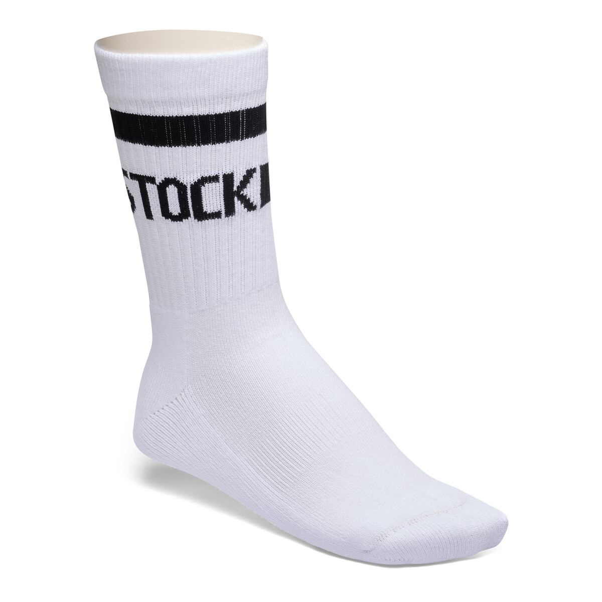 Medias Cotton Crew - White+black 