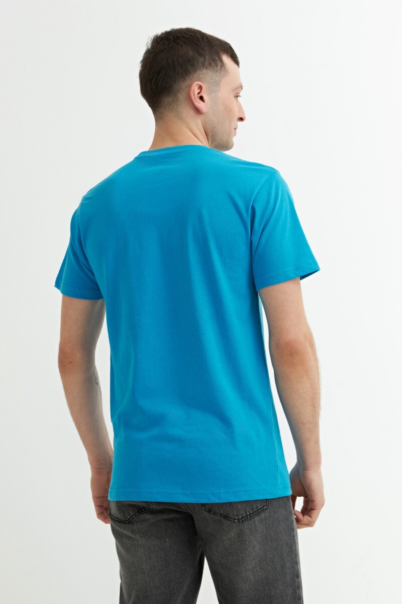 Remera cuello redondo AZUL FRANCIA