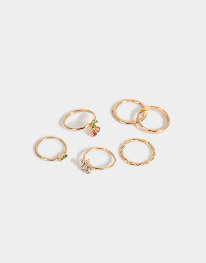 Sets Anillos De metal Set De Anillos De Metal - Dorado