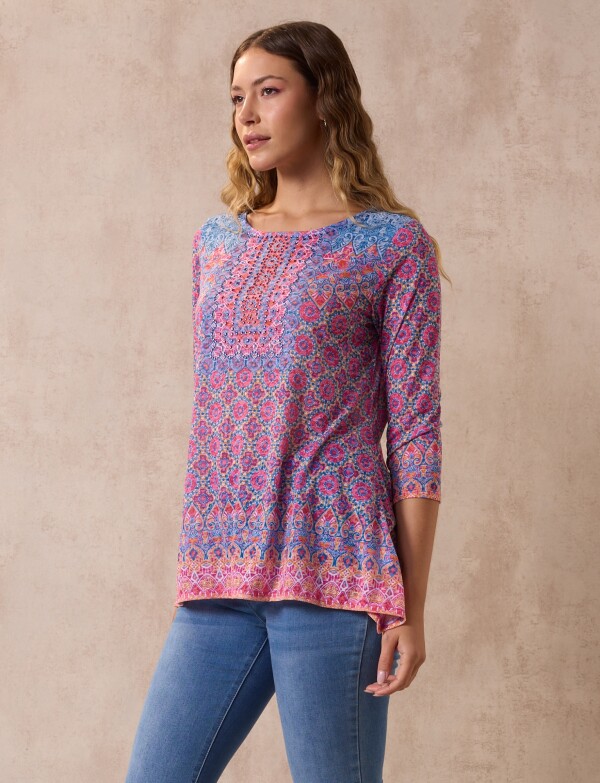 Blusa Printed MULTI/ROSA