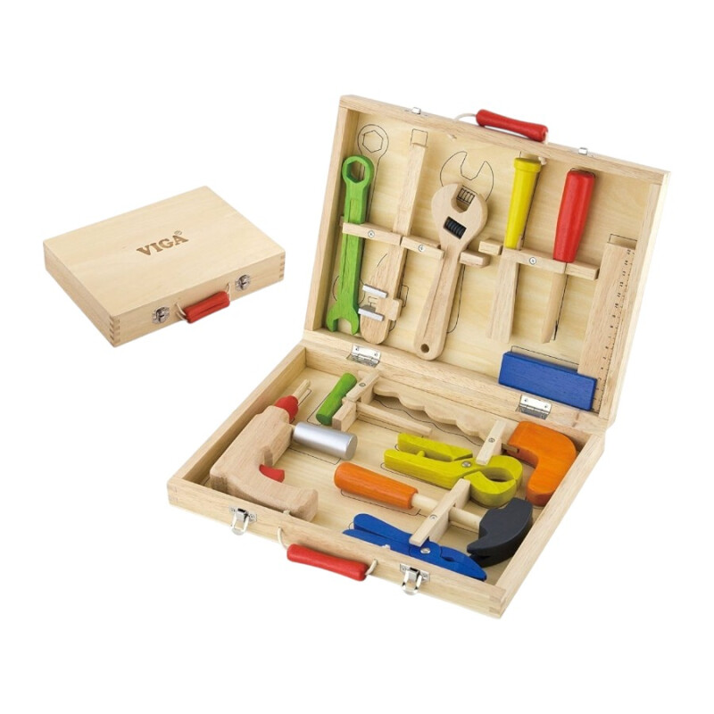 Caja Herramientas Madera Viga 12 Pzs Caja Herramientas Madera Viga 12 Pzs