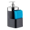 Dispensador de Jabón líquido y porta esponja - Negro Dispensador de Jabón líquido y porta esponja - Negro