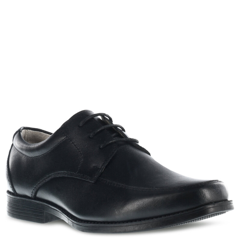Zapatos de Niño Boomerang LORD de cuero acordonado colegial Negro