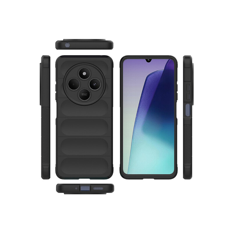 Protector para Xioami Redmi 14C engomado textura negro Protector Para Xioami Redmi 14c Engomado Textura Negro