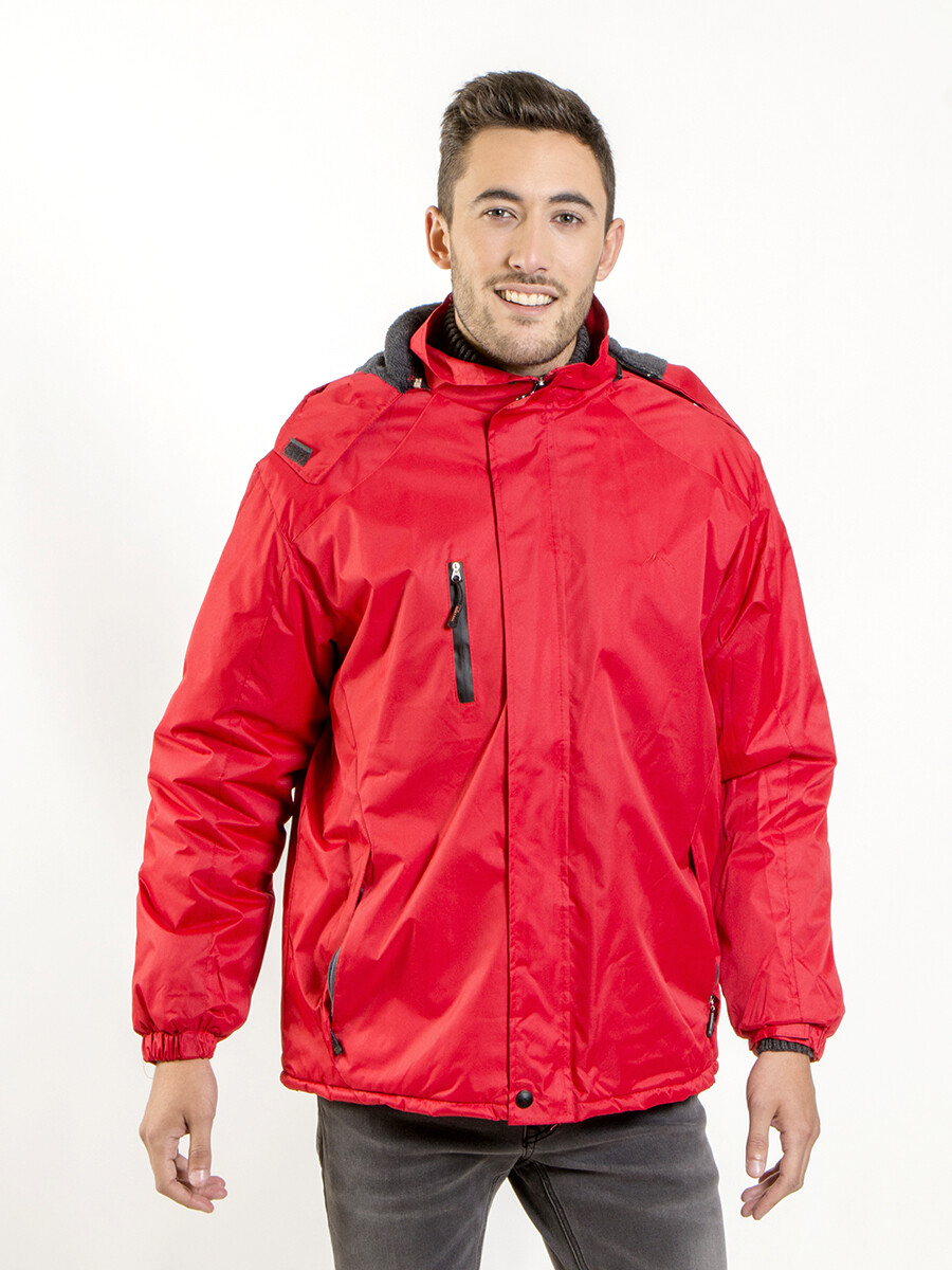 Campera de Lluvia con Forro - Rojo 