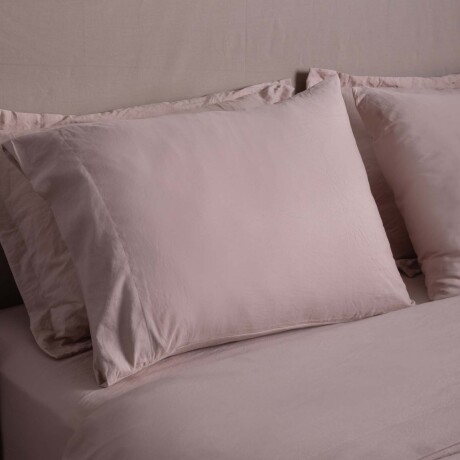 JUEGO DE SABANAS 1 PLAZA POLIESTER MARRON PREWASHED TOSTADO