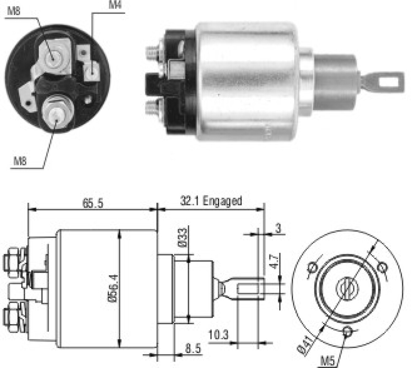 AUTOMATICO DE ARRANQUE VOLKSWAGEN BOSCH - VW GOL - PARATI ZM 