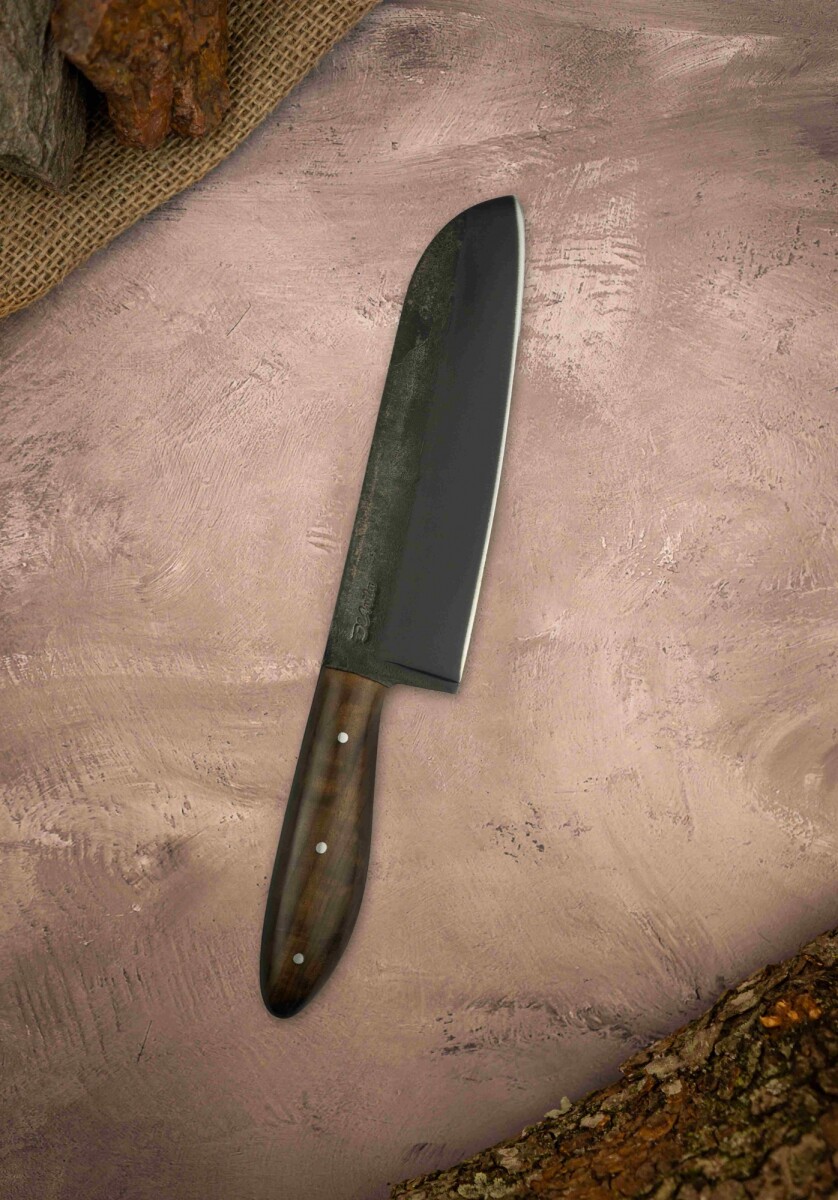 Cuchillo Chef Santoku - Fosfatado Brut 