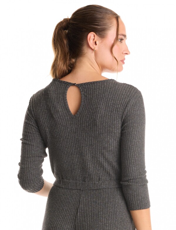 Enterito Comfy Ribl Estilo Jogger GRIS OSCURO