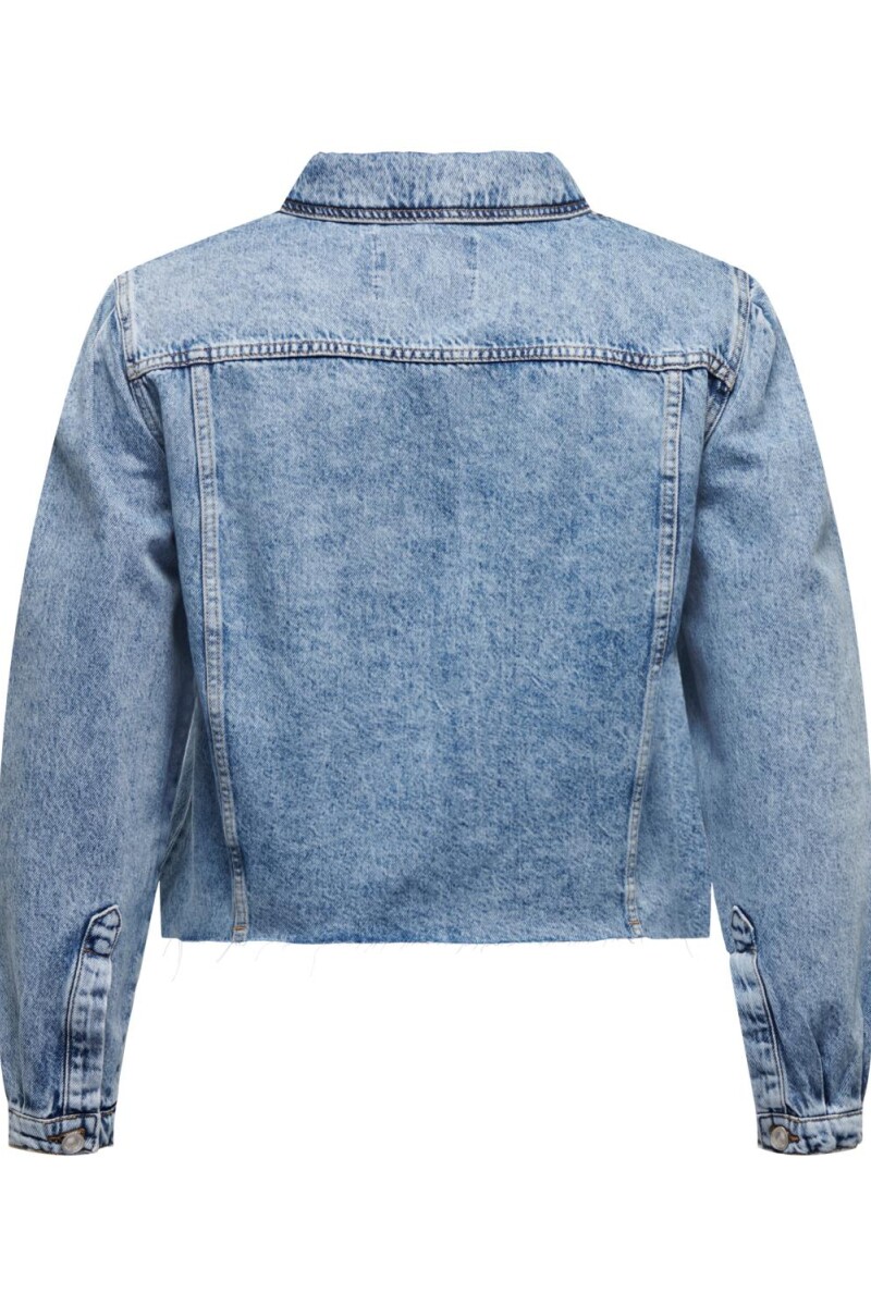 Chaqueta Cajsa Cropped Light Medium Blue Denim