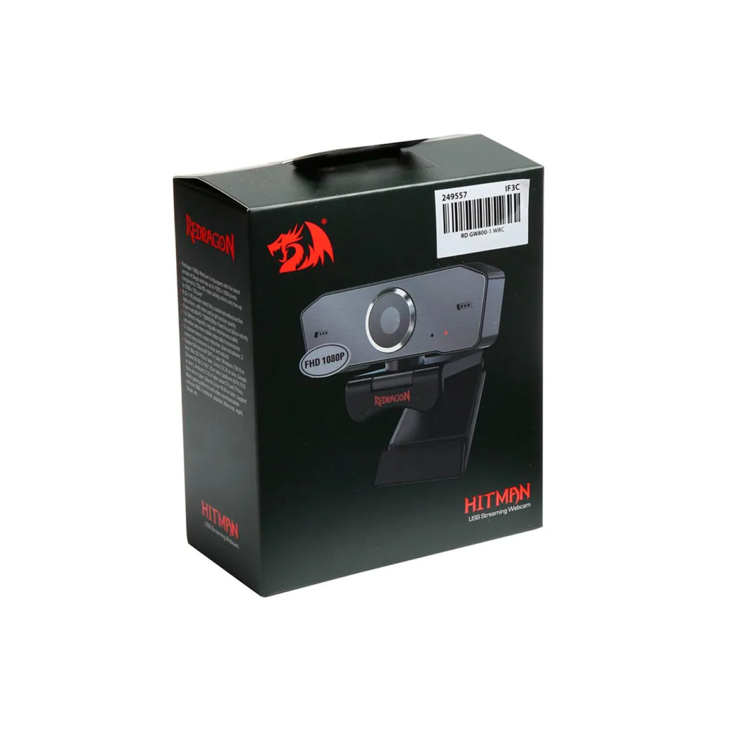 Webcam Redragon Hitman GW800 1080p — ZonaTecno