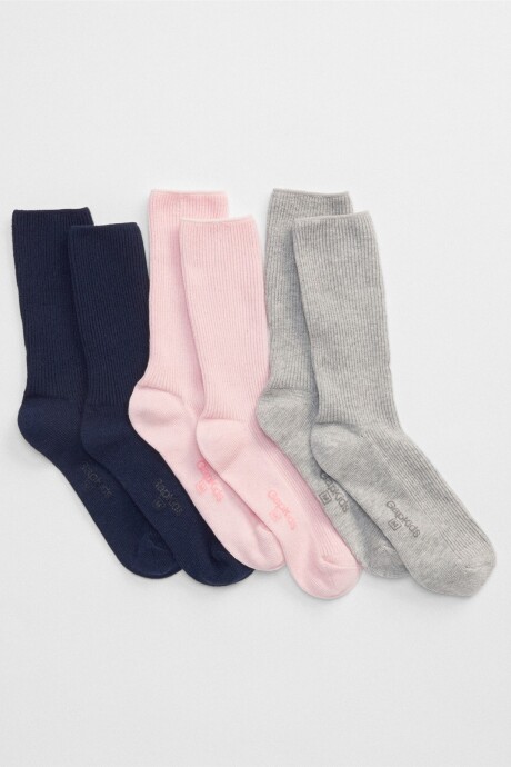 Medias Pack X 3 Niña Multi