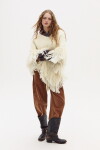 Poncho Fun en lana merino Natural