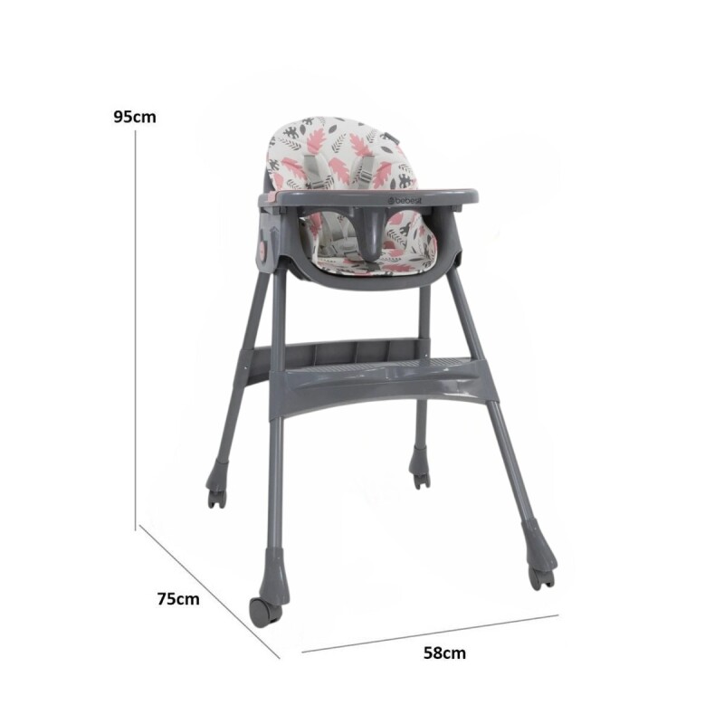 Silla de Comer STEPS Bebesit - Rosa Silla de Comer STEPS Bebesit - Rosa