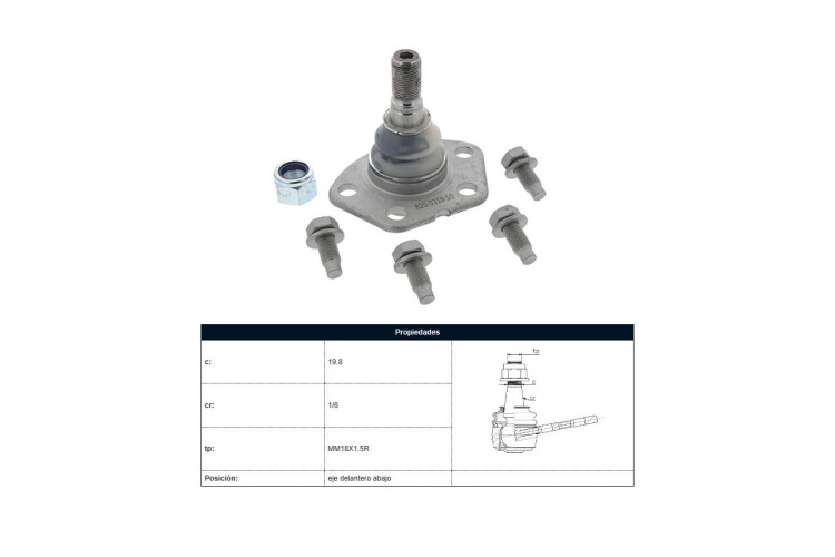 Rotula Del Fiat Ducato, Peug Boxer 93-25 Der/Izq Rotula Del Fiat Ducato, Peug Boxer 93-25 Der/Izq