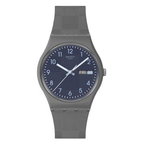 Reloj Swatch SO28M701 Tile Dial de Silicona Gris