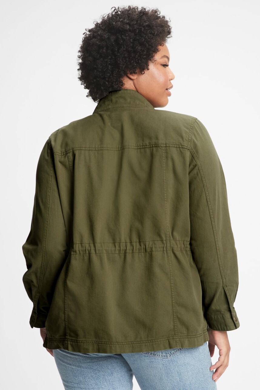Campera Utility Mujer Army Jacket Green V2