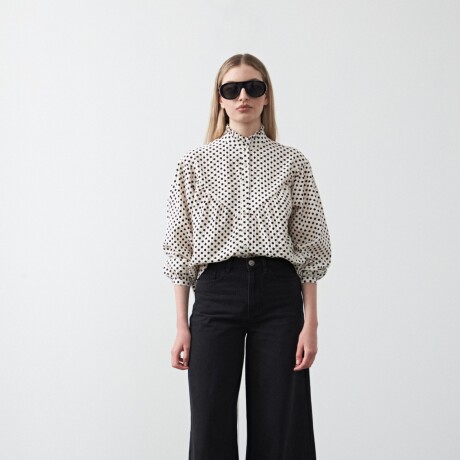 CAMISA RAFAELA Negro/Blanco