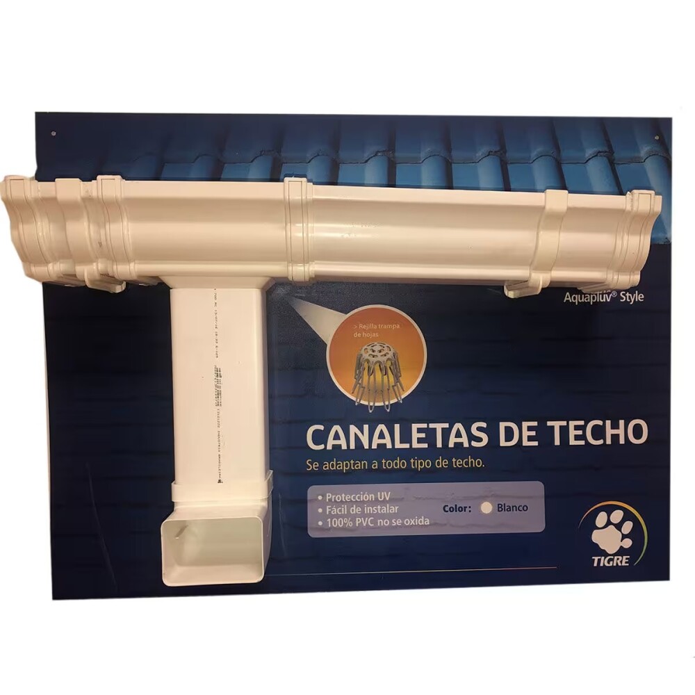Codo a 90 blanco para canaleta Style - Tigre Codo A 90 Blanco Para Canaleta Style - Tigre