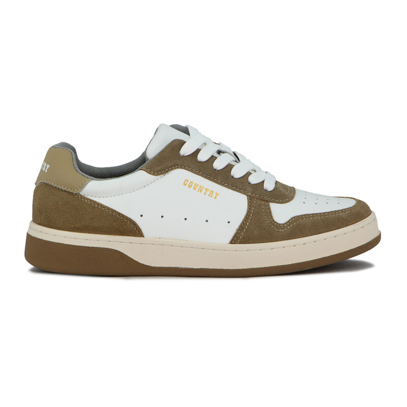 Championes Casual Hombre Country Blanco-beige