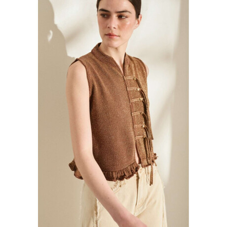 Top Sol Chocolate Con Lurex