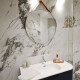 Espejo De Baño Anticorrosion Brushed Nickel Con Tira Color Marron 70X70 GAMAS DE MARRON