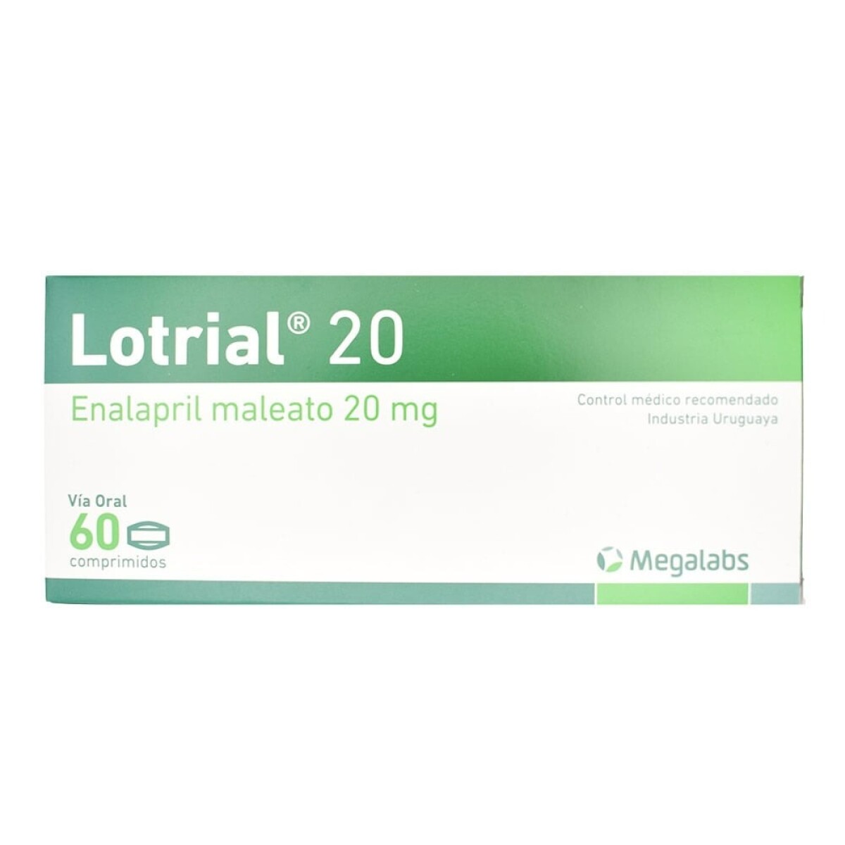 Lotrial 20 Mg 60 Comprimidos 