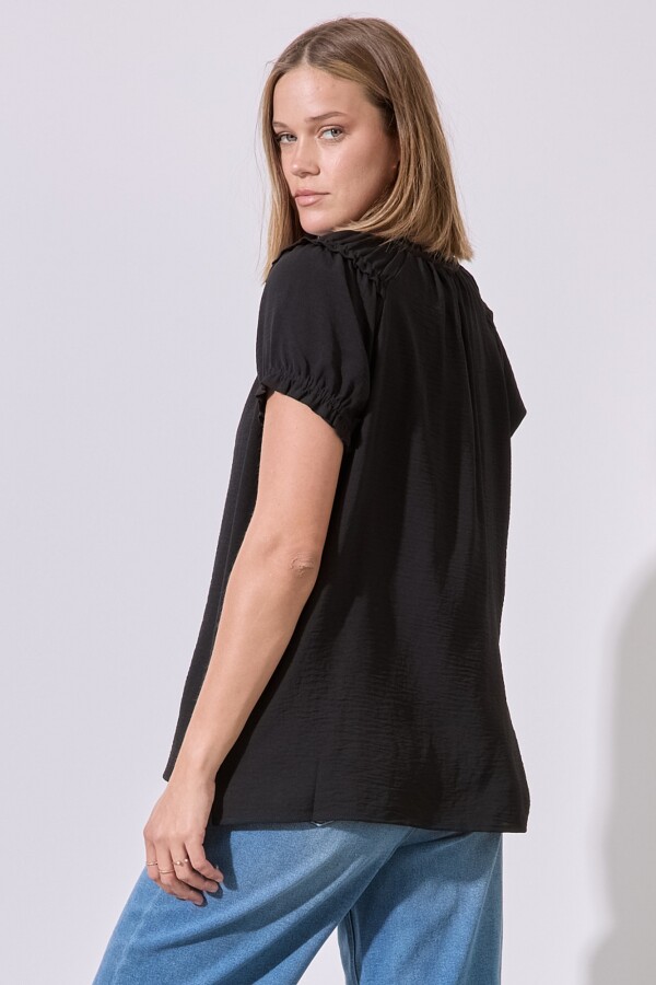 Blusa Frunces NEGRO