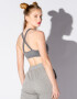 TOP FISHNET Gris Osc Melange