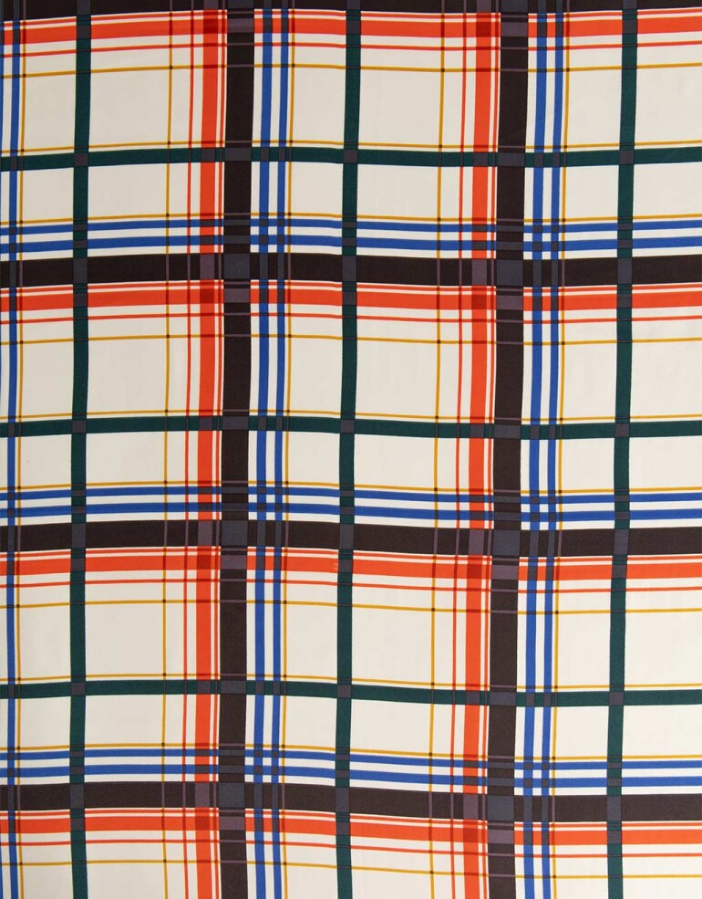 Pañuelos Raso Geométrico Pañuelo De Material Reciclado Cuadrille - Combinacion Multicolor