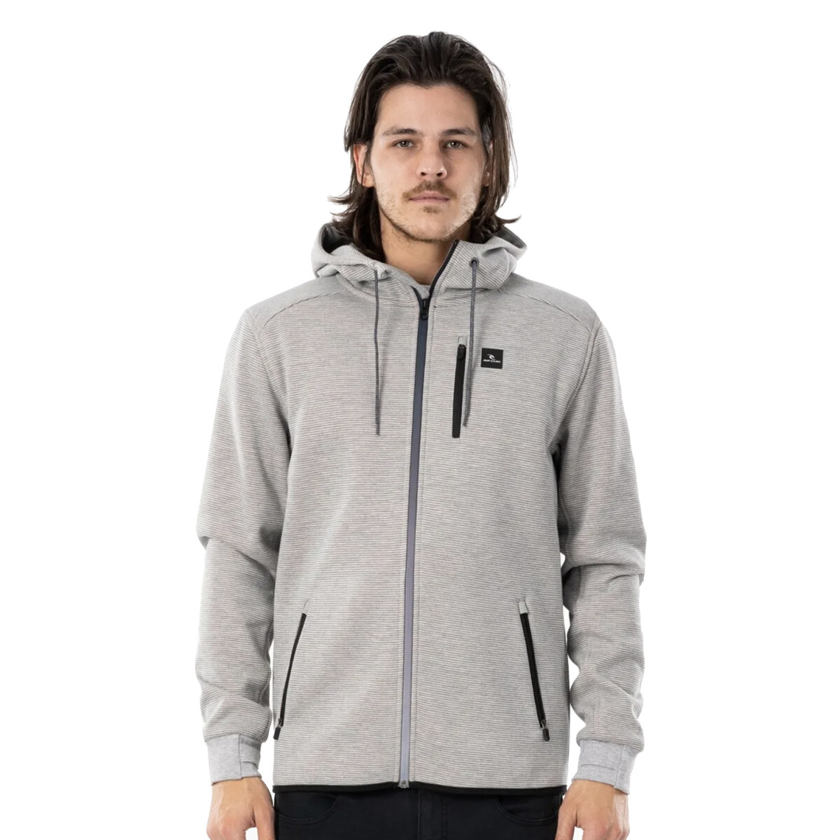 Campera Rip Curl Anti Series Departed Zip Thr - Grey 