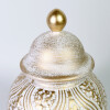 ANFORA CERAMICA BLANCO/DORADO 15X40CM Unica