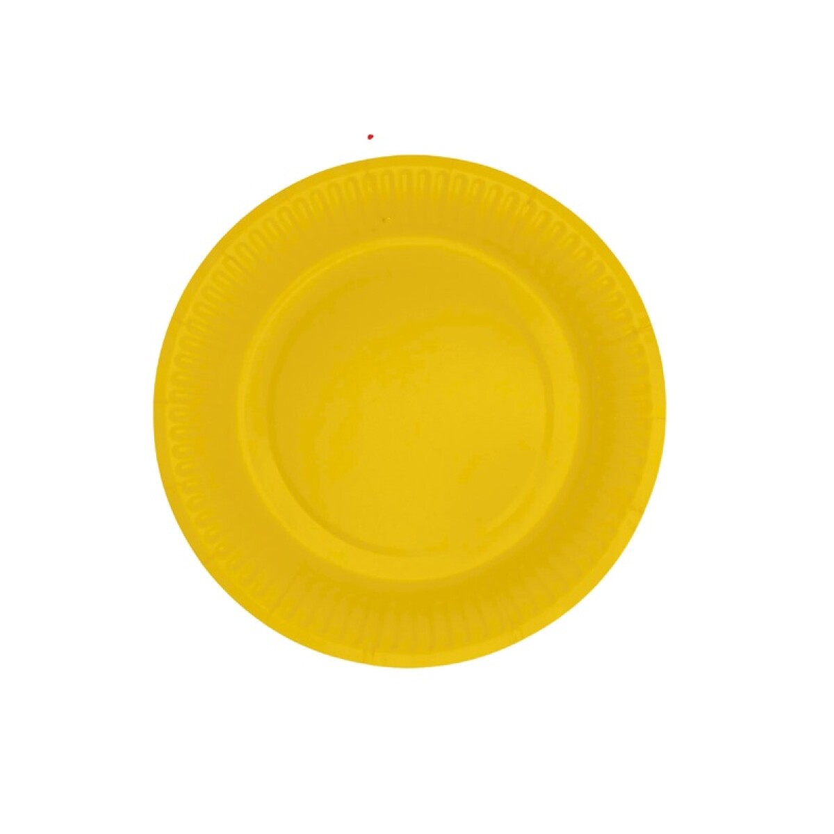 Plato Descartable Liso x10 Und - Amarillo 