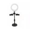 Anillo Led 6LL-2 mini 6" con pie y 2 soportes para celular Anillo Led 6LL-2 mini 6" con pie y 2 soportes para celular