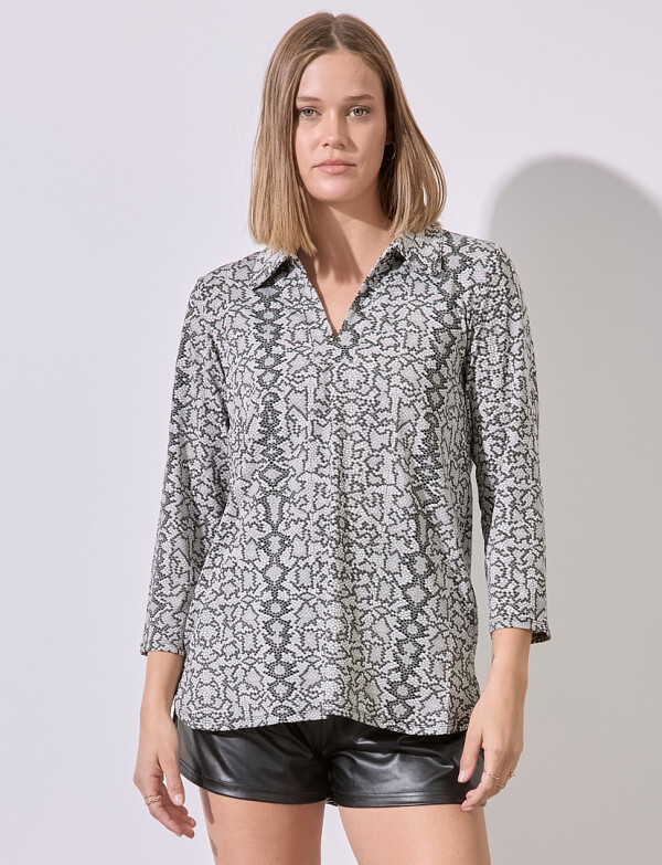 Blusa Print GRIS/MULTI