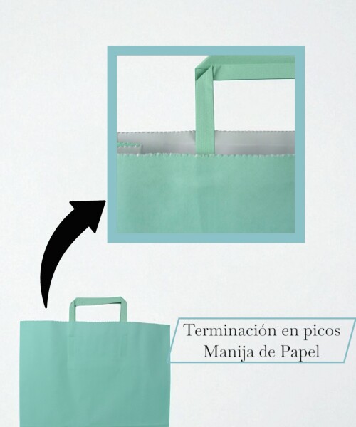 Bolsa lisa acuario 30x12x32 cm PASTEL AQUA