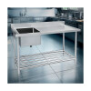 Mesa de trabajo con bacha derecha 180 cm Tokyo Mesa de trabajo con bacha derecha 180 cm Tokyo