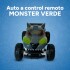 Auto A Control Remoto Recargable Monster Todo Terrreno Atrix Color Verde