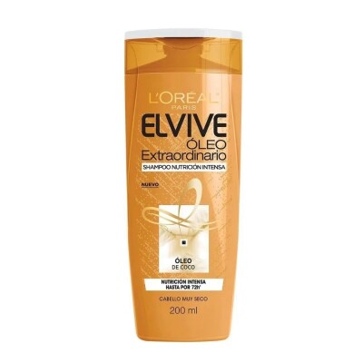 Shampoo Elvive óleo Extraordinario Nutrición Intensa 200 Ml. Shampoo Elvive óleo Extraordinario Nutrición Intensa 200 Ml.