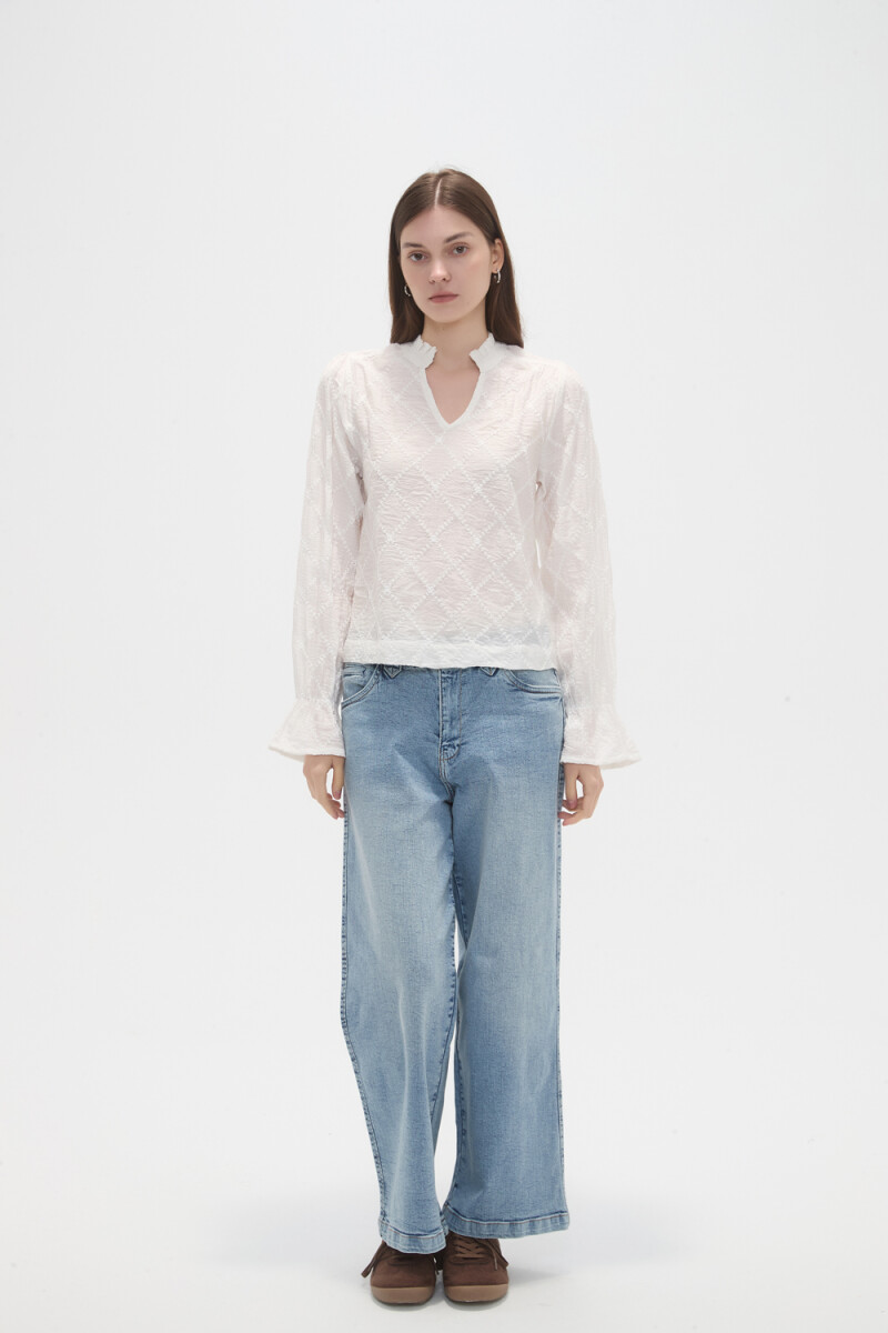 Blusa Oryval - Marfil / Off White 