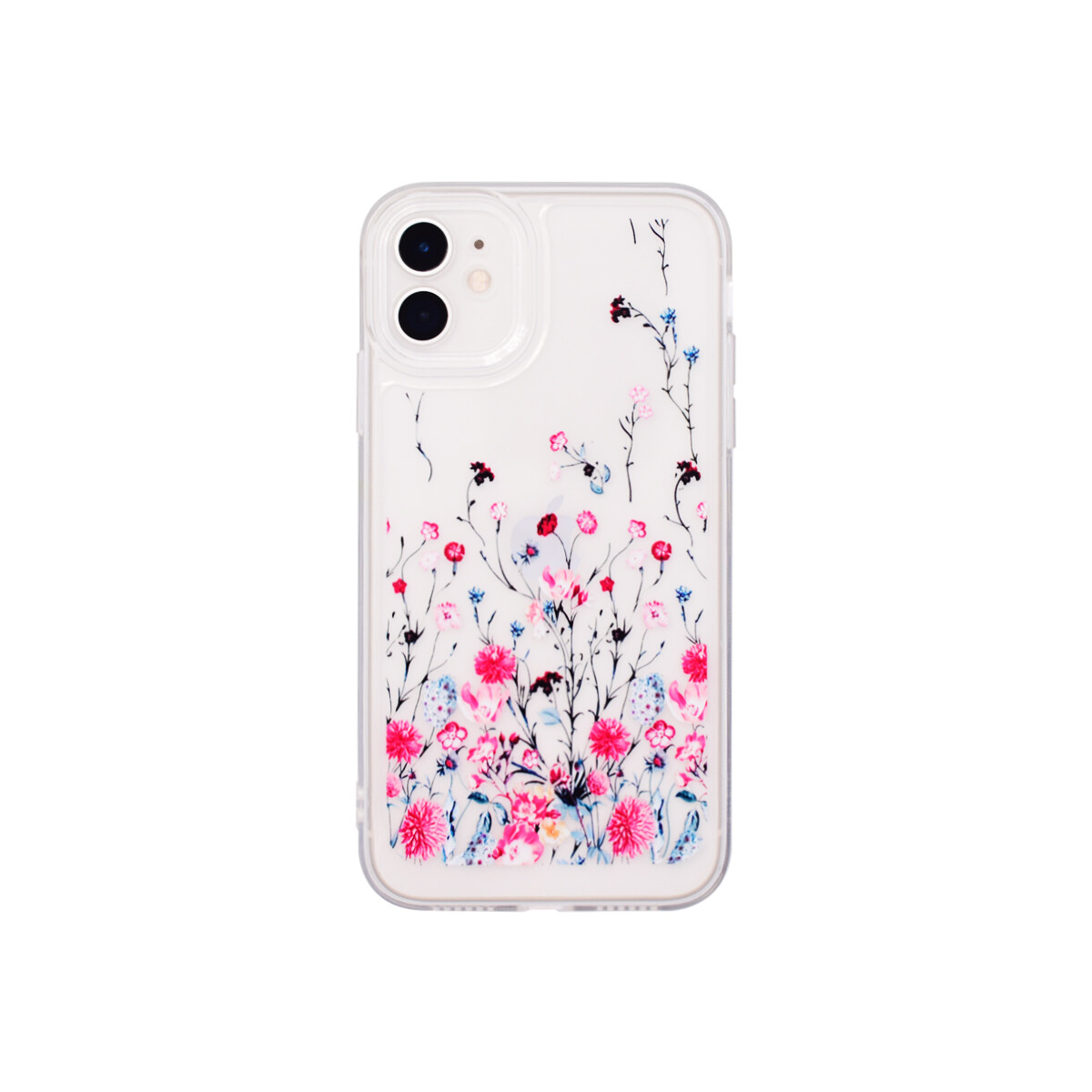 Protector para iPhone 11 transparente diseño flores 