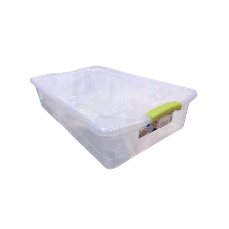 CAJA ORGANIZADORA 32 LTS TRANSPARENTE WENBOX CAJA ORGANIZADORA 32 LTS TRANSPARENTE WENBOX