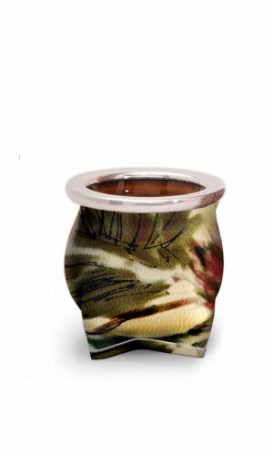 MATE DE CERÁMICA CHICO DELTA VERDE ACUARELADO