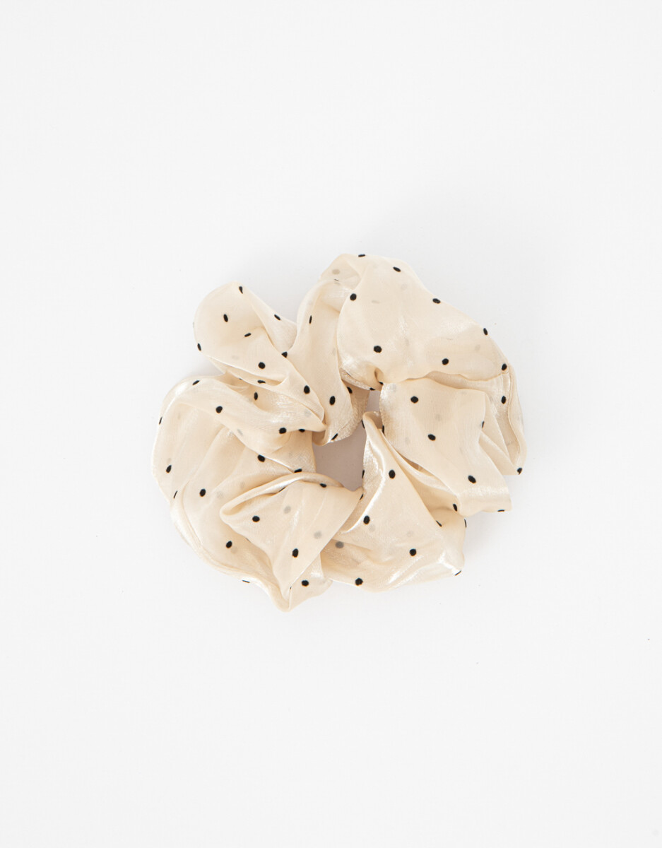Scrunchie Con Lunares 