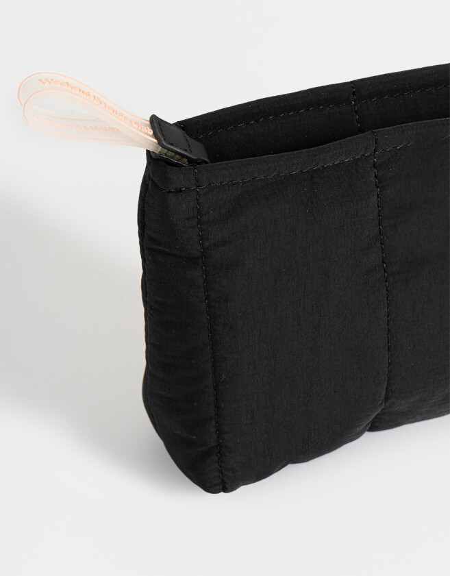 Porta Cosméticos Portacosméticos Puffy Negro - Negro