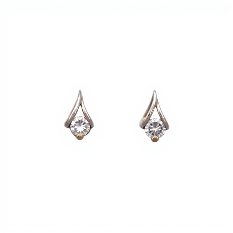 Caravanas circulo-Plata 925-Piedra Zirconia-CA3062 conpiedra