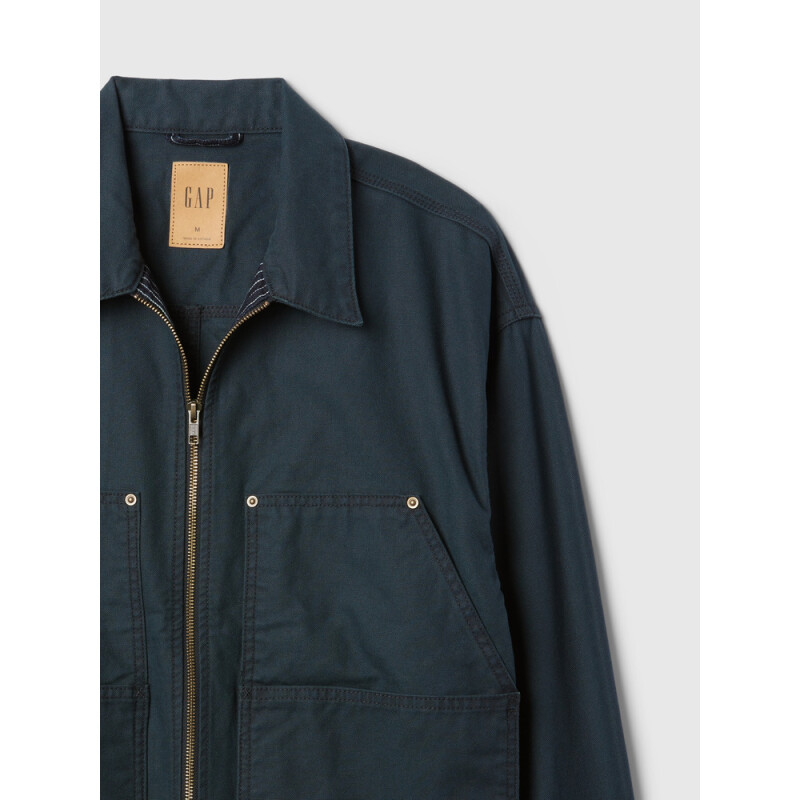 CANVAS CARPENTER ZIP JKT DARK BLUE 5