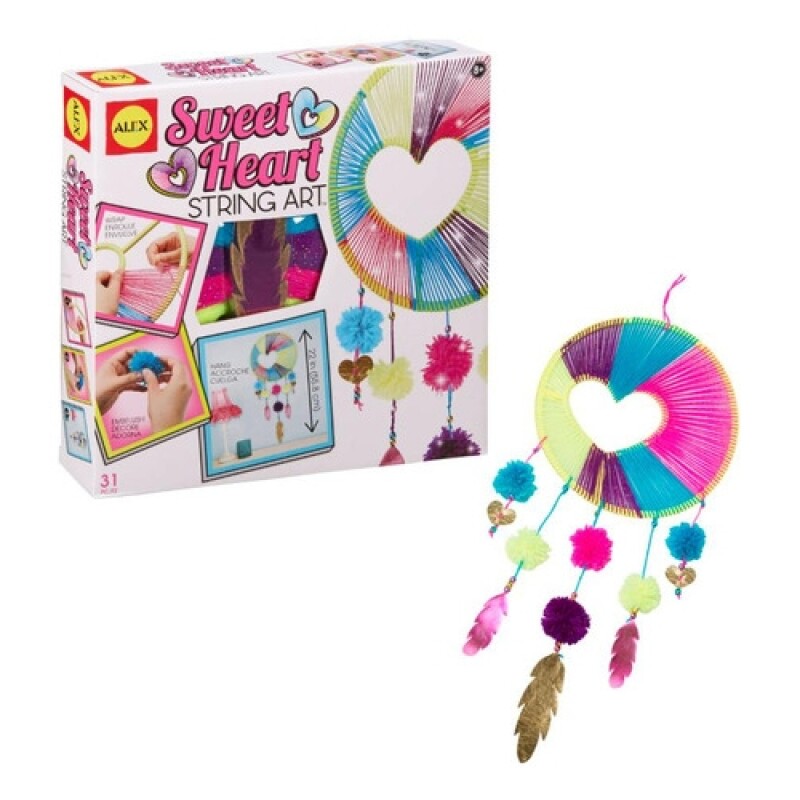 Set para elaborar atrapa sueños con telar redondo Set para elaborar atrapa sueños con telar redondo