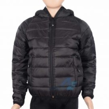 Campera Inflada Niño Niña Negro